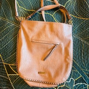 Jessica Simpson Leather Camille Nude/Tan Purse